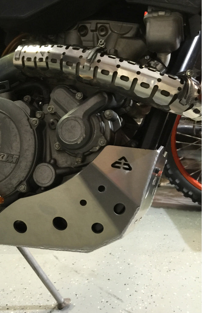 dirt bike exhaust heat shield