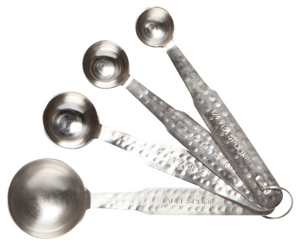 Danica Heirloom Hammered Silver Measuring Spoons
