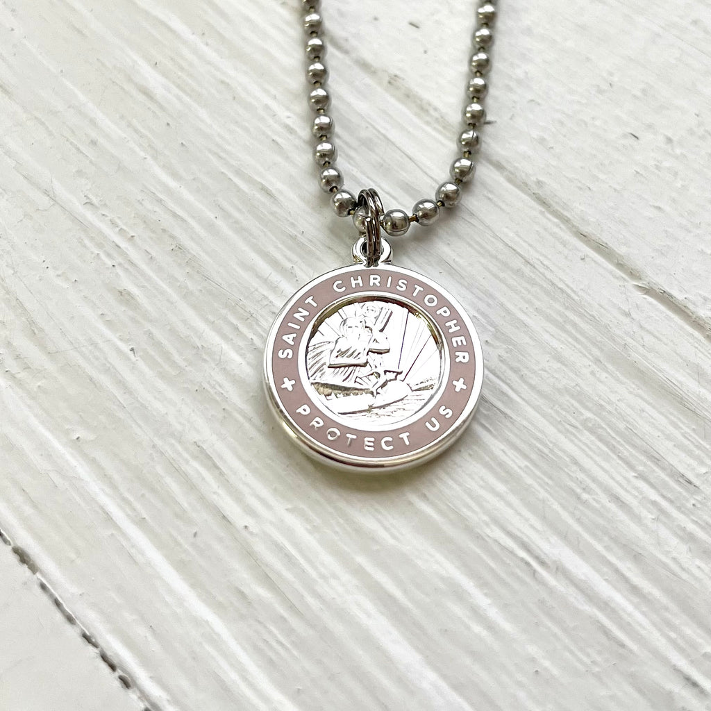 st christopher necklace surfer