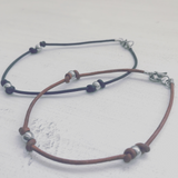 Trinity Leather Anklet