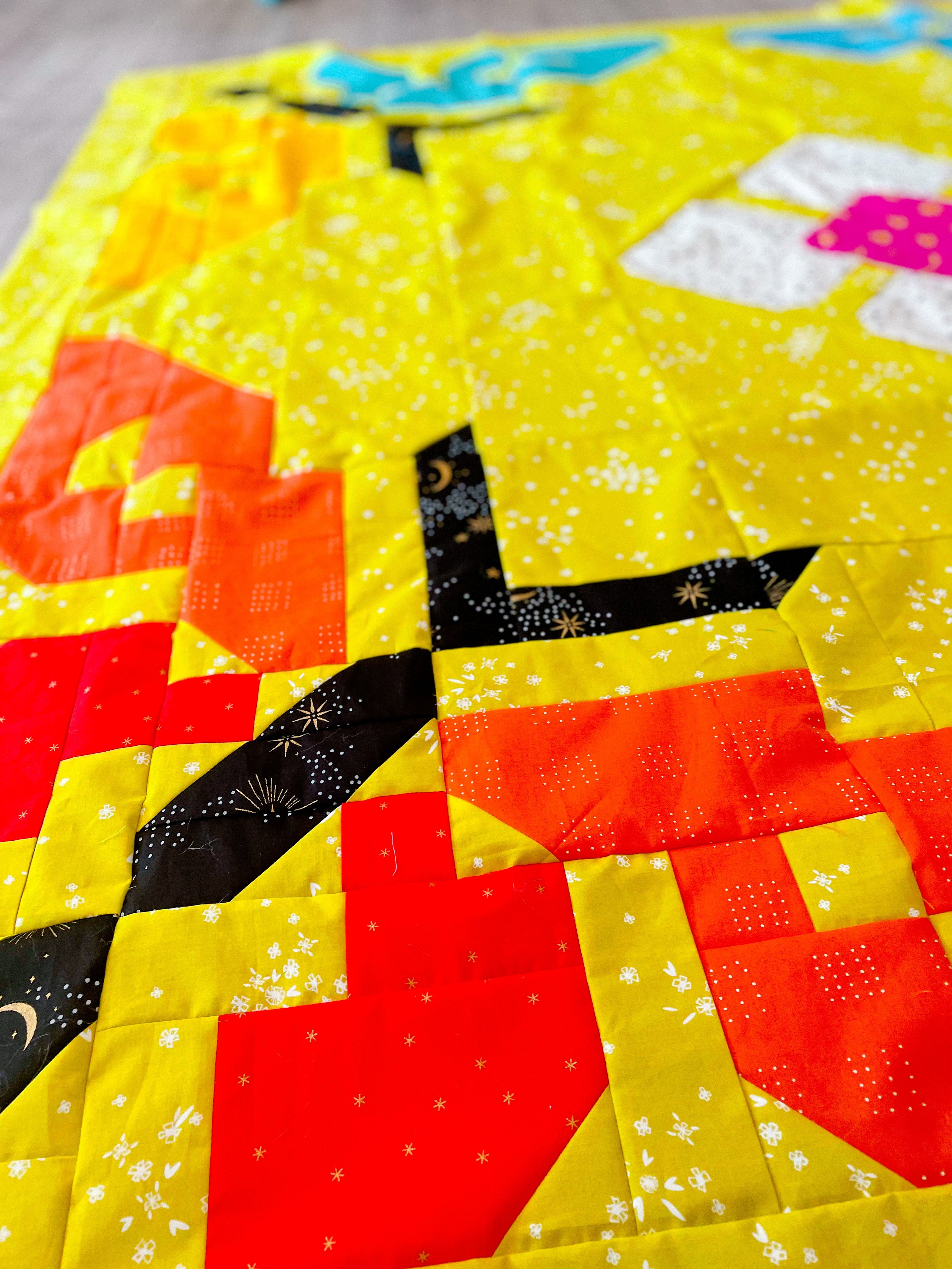 Amy's Flitter Flutter Quilt Close Up