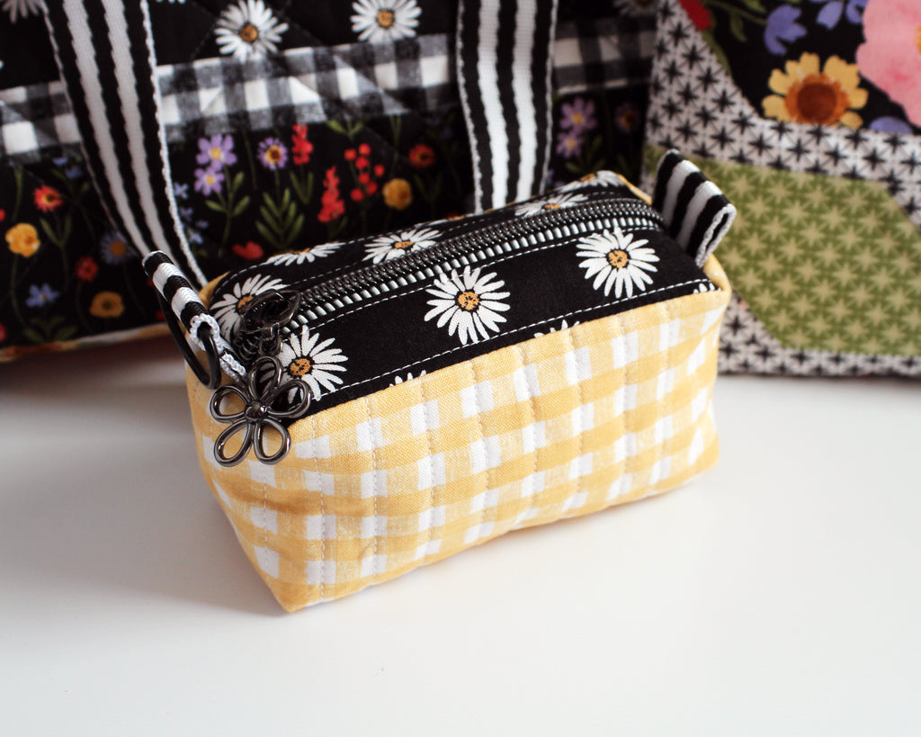Quilted Boxy Pouch featuring Flora No.6 from Riley Blake Designs