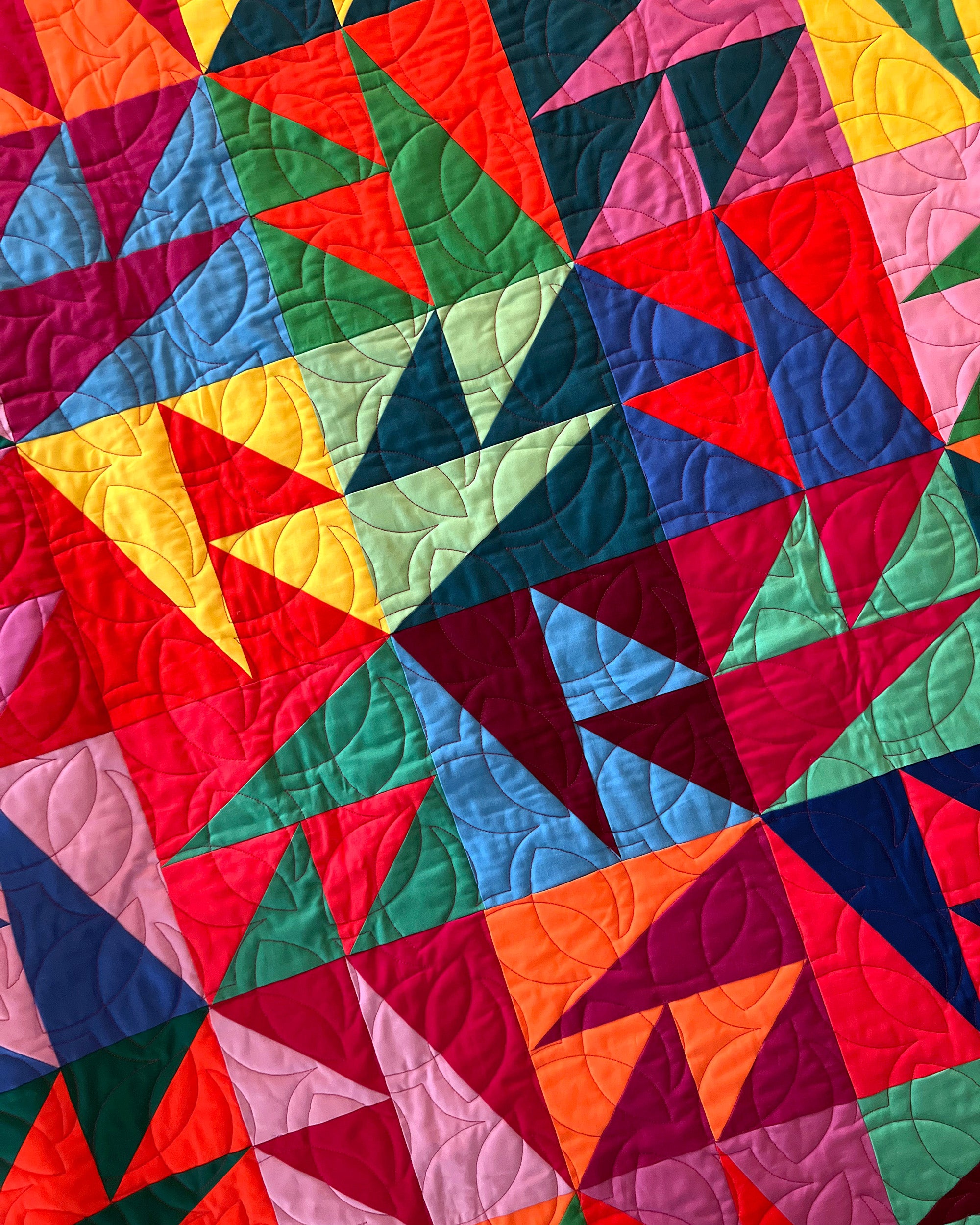 Gettin' Tipsy Quilt close-up