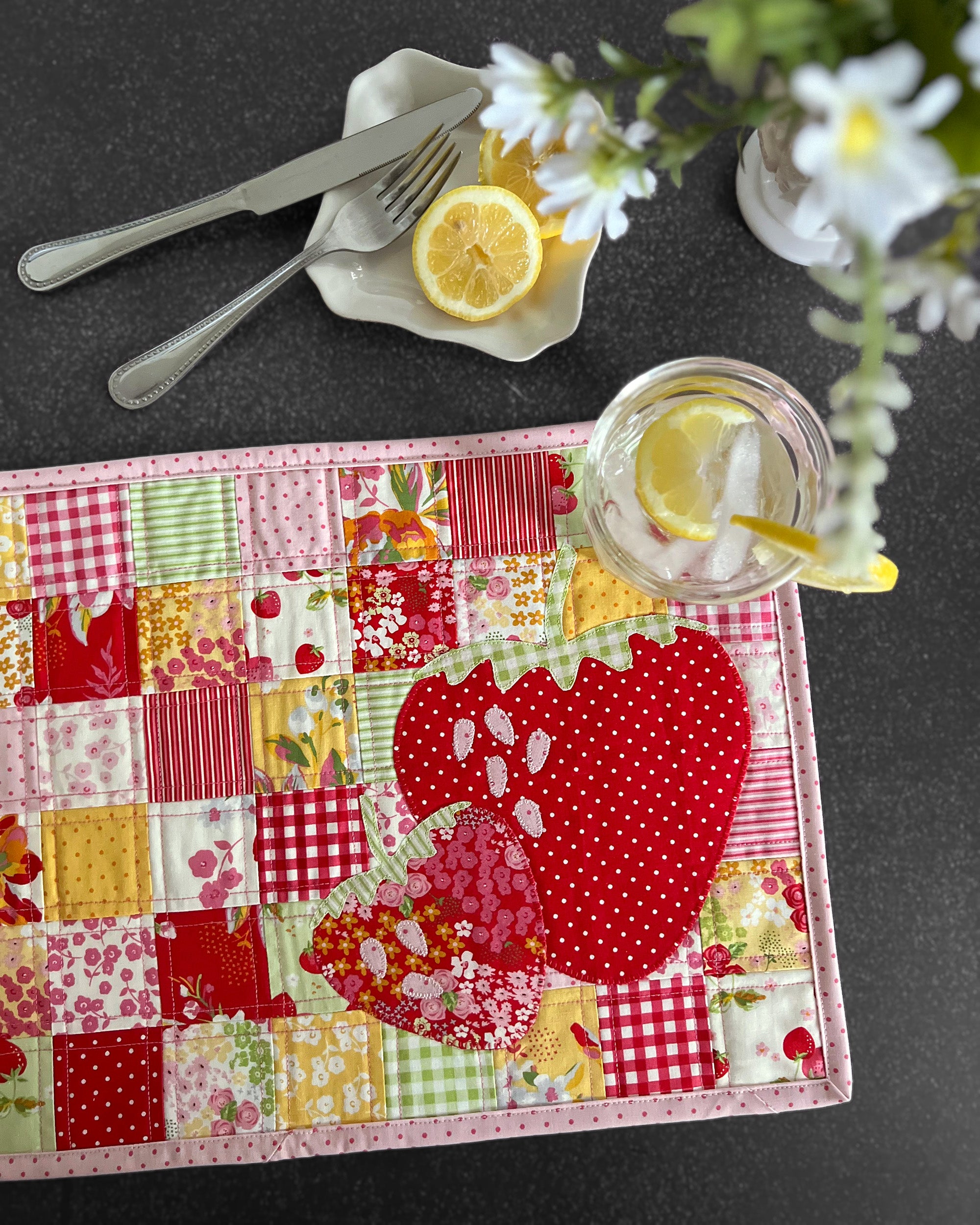 styled shot of the Berry Sweet Placemats