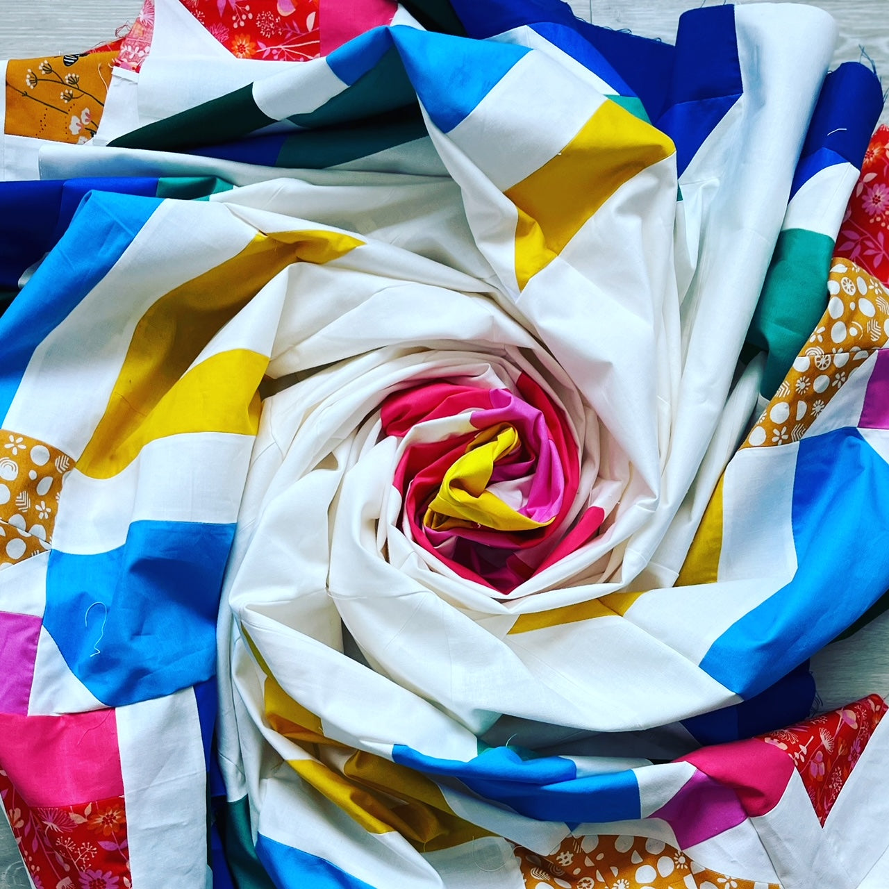 Marina's Flitter Flutter Quilt Swirl