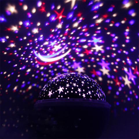 Moon And Star Lighting Lamp Led Lights 360 Degree Romantic Room Rotating Cosmos Star Projector Best For Bedroom Nursery Kids Baby Children Birthday