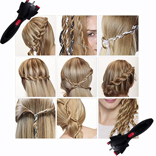 Hair Braider Gawervan Automatic Smart Diy Magic Quick Twist Hair Braiding Tool Not Include The Batteries