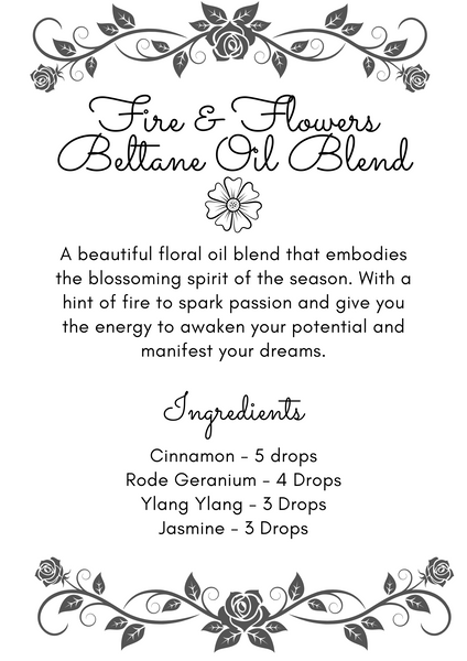 Fire and Flowers essential oil blend