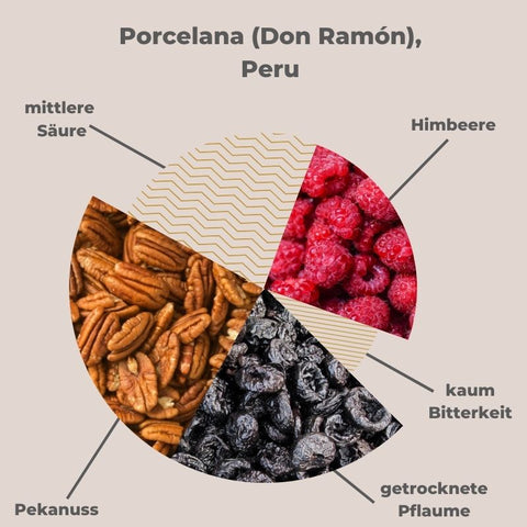 Porcelana (Don Ramón) Peru Kakao Aroma Profil