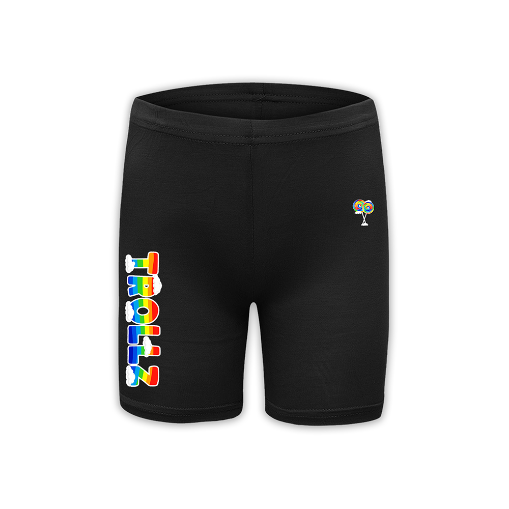 black fitted shorts