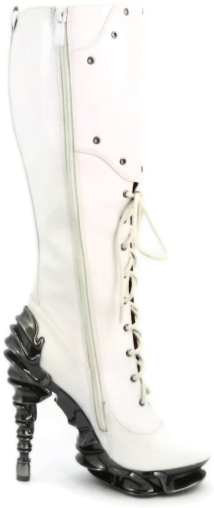 white steampunk boots