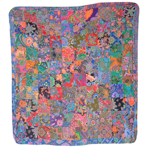 Handmade Reversible Batik Quilt Blanket / Throw - TR0003