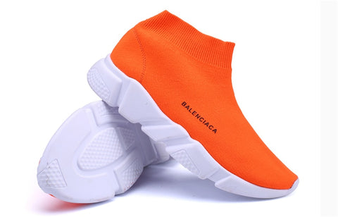 orange balenciaga speed trainers