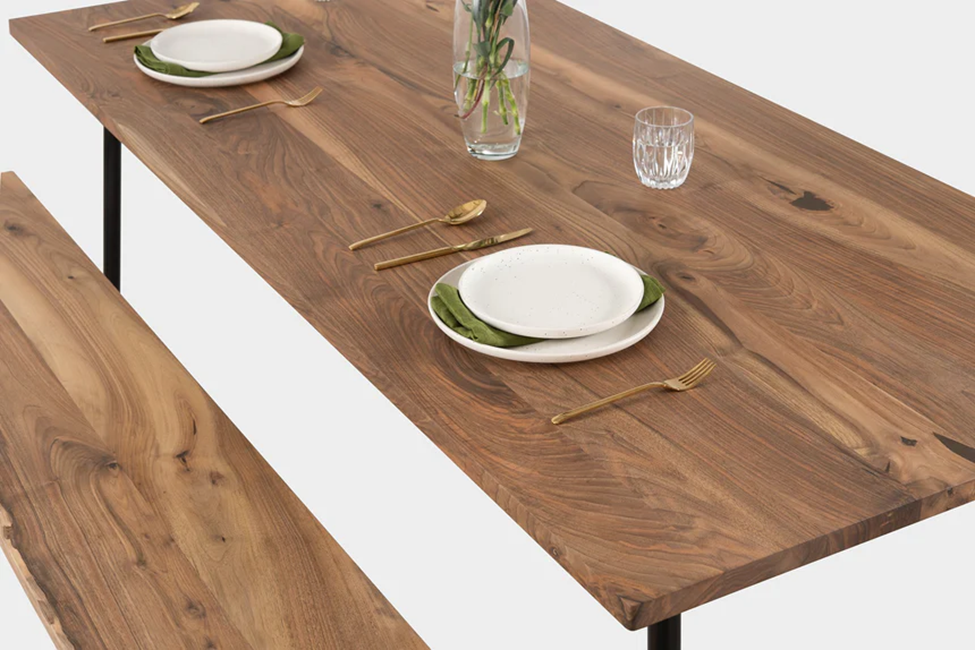new wood dining set 