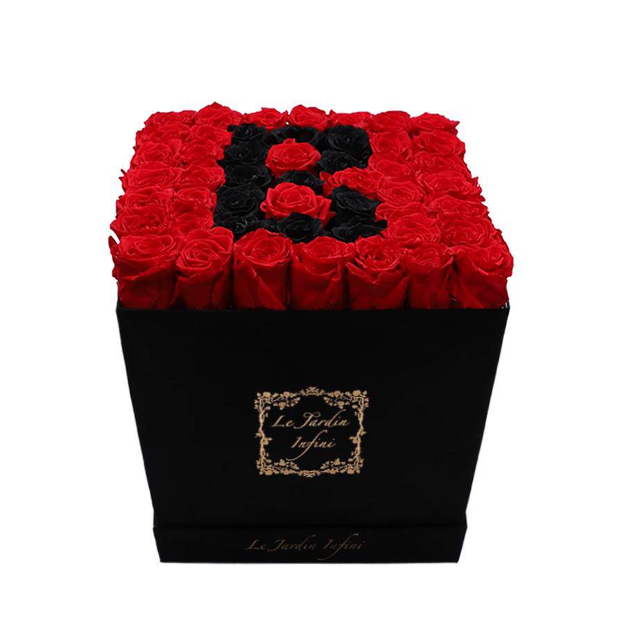 voordat weduwe Afkorten Letter B Black Red Roses | Custom Roses Box | Letter B Roses– Le Jardin  Infini