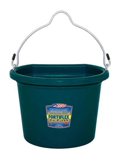 Fortiflex 5 gal. Flatback General Purpose Horse Bucket, Black at Tractor  Supply Co.