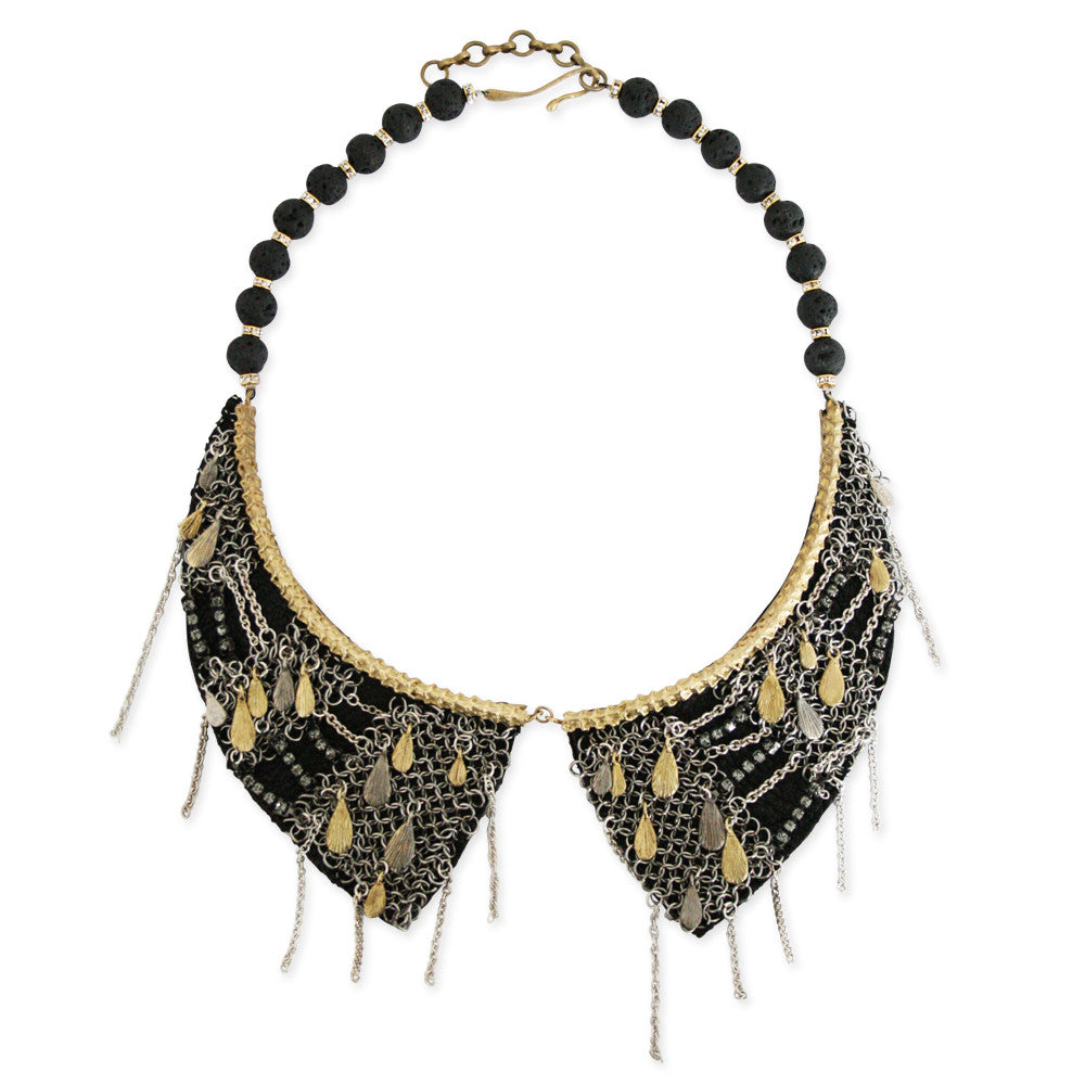 Mesh Fish Scale Collar Necklace