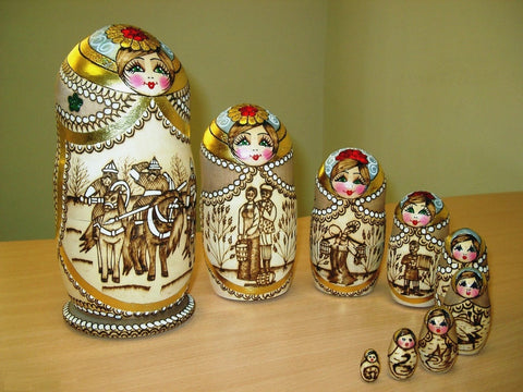small russian nesting dolls