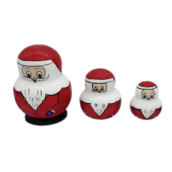 santa claus nesting dolls