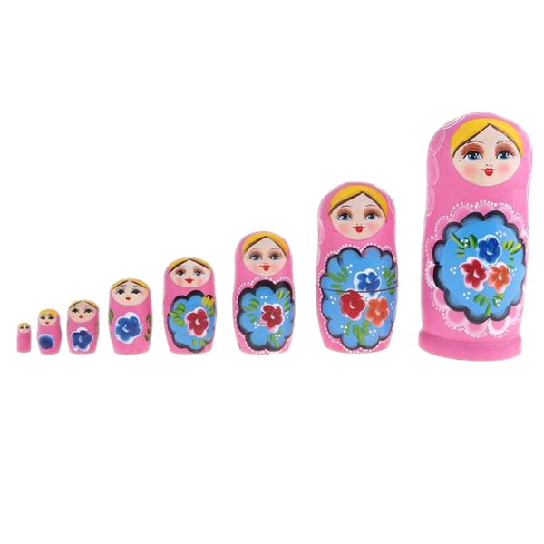 pink nesting dolls