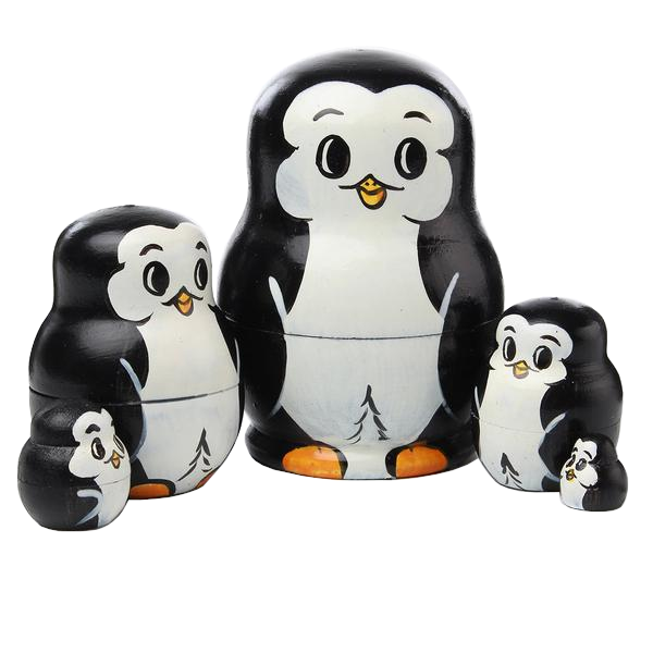 penguin nesting dolls