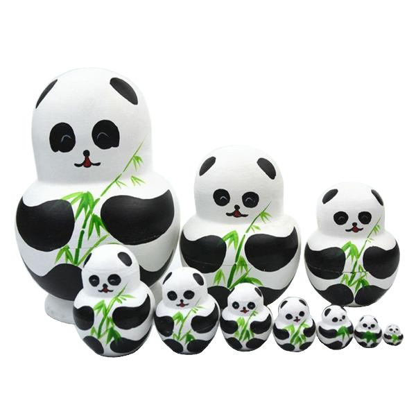 panda nesting dolls