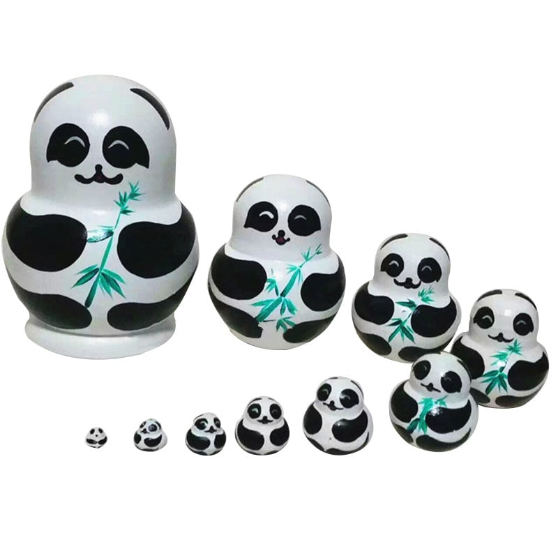 nesting dolls panda