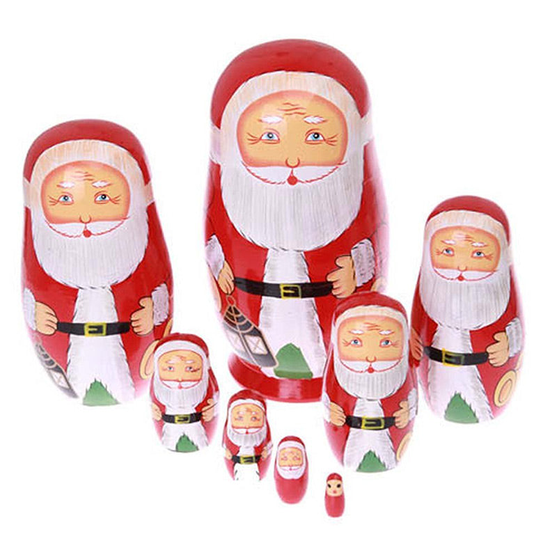 santa babushka dolls