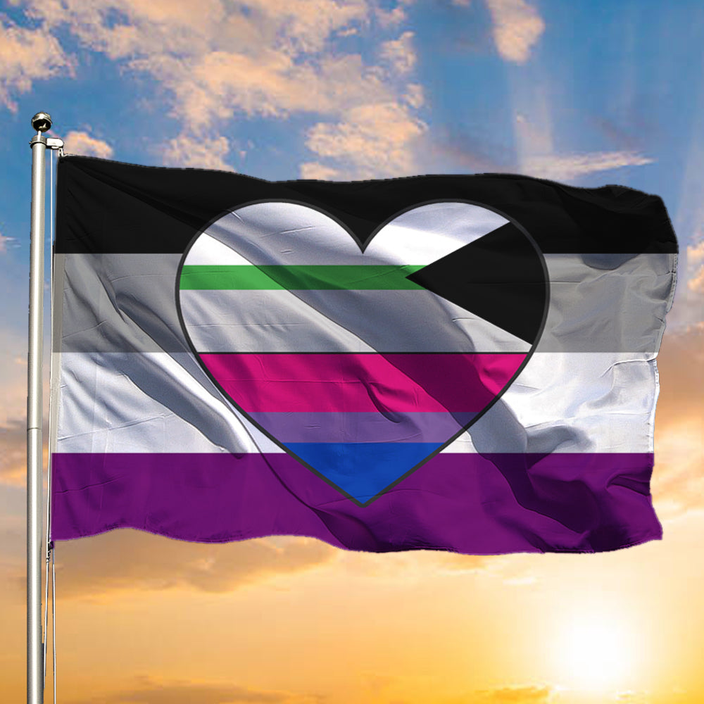 Asexual Flag Bi Demiromantic International Asexuality Day