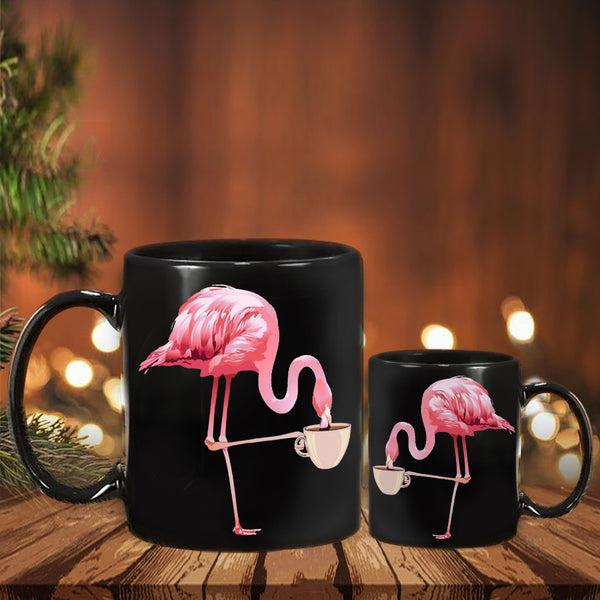 flamingo coffee mug