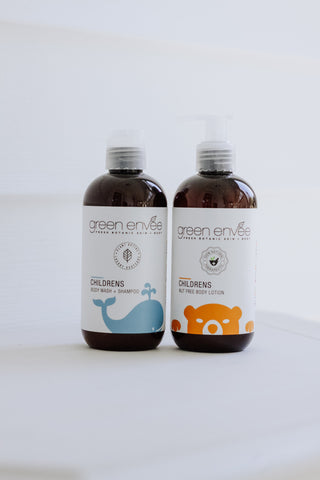 Green Envee Childrens Body Wash and Lotion