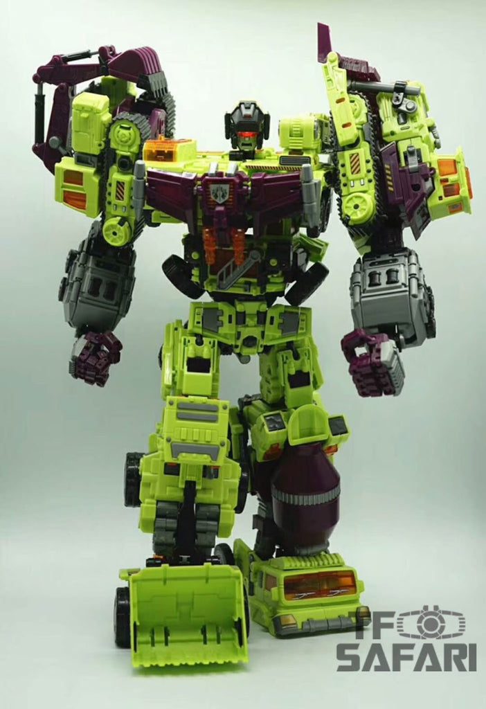 Nbk Devastator Green Tf Engineering Full Set 6 In 1 Gt 01 Devastator 38cm Tfsafari