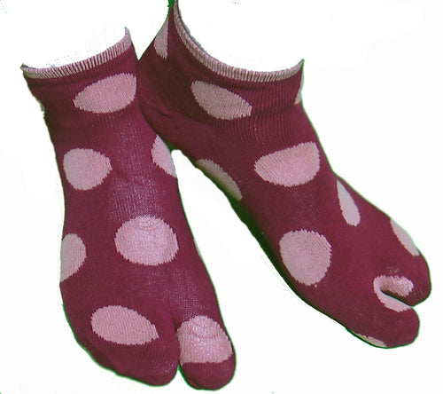 Low-Cut Patterned Tabi Socks