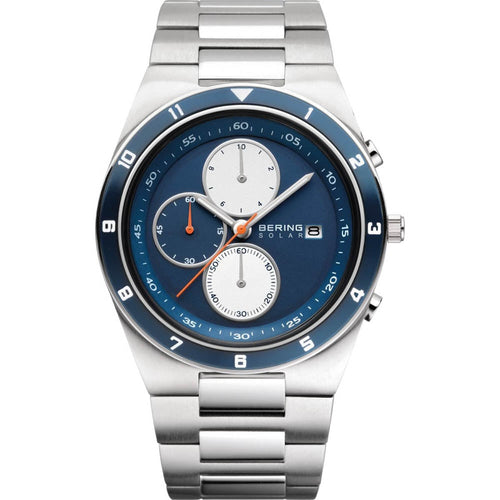 34440-708-Bering Time Uomo 34440-708 Solar Blue Silver Watch