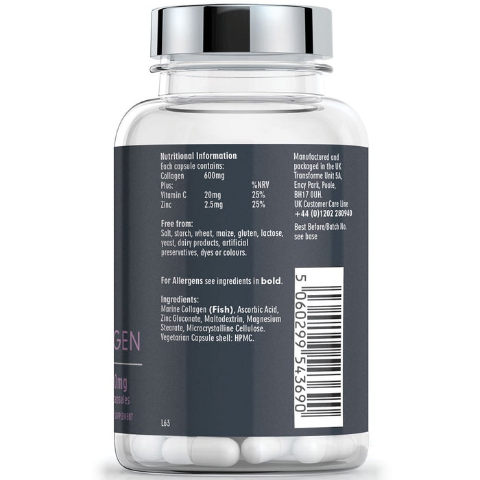 Marine Collagen High Absorption Hydrolysed Peptides With Vitamin C Zinc