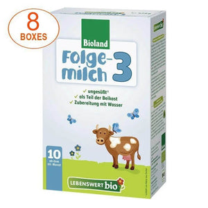 Lebenswert Stage 3 Organic (Bio) Infant Milk Formula (475g), 8 BOXES