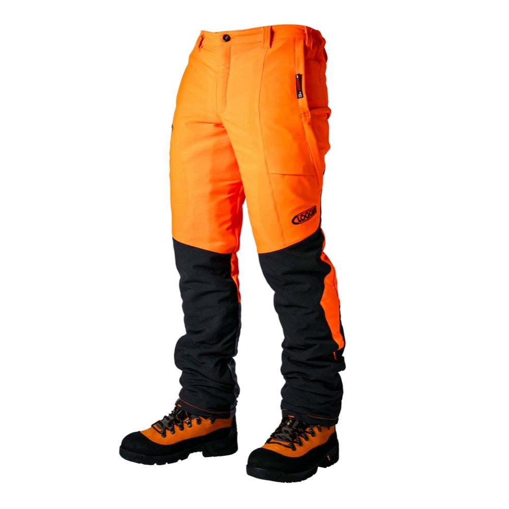 Clogger Zero Generation 2 Chainsaw Trousers - Hi Vis Orange – Arbormaster