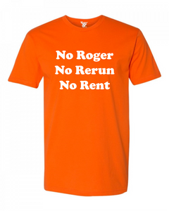 No Roger No Rerun No Rent Tee – Super 70s Sports