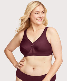 Glamorise - Seamless, wireless support for everyday wear 🤎 This new  T-shirt bra is available in sizes up to 50I. Shop this bra 👉 glamorise .com/products/magiclift-seamless-everyday-bra-cafe