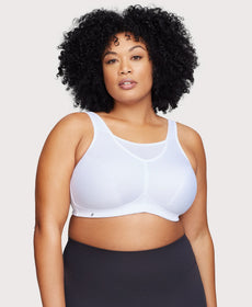 Glamorise No Bounce Cami Sports Bra White - G-1066