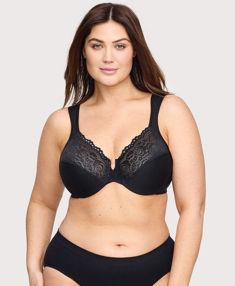 Low Cut WonderWire Lace Bra