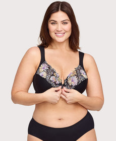 Buy Floral Print Lacy Bra