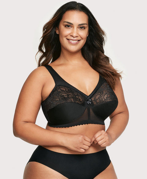 uublik Comfortable Bras for Women Plus Size Soft Lace Underwire