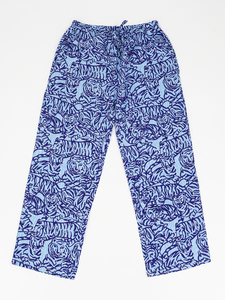 Women's Aruba House Pants in Royal Elephant Rides – Three Islands