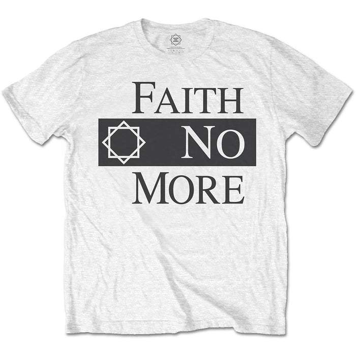 T-Shirt - Faith No More - Classic Logo V2 - White | Rock, Heavy