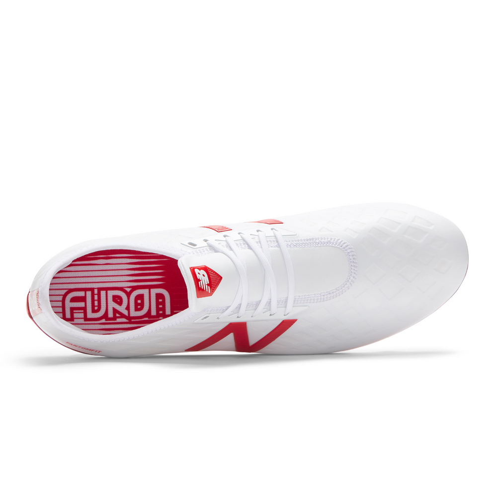 New Balance Furon 4.0 Pro Fg (WIDE) Soccer White/Flame The Village Soccer Shop