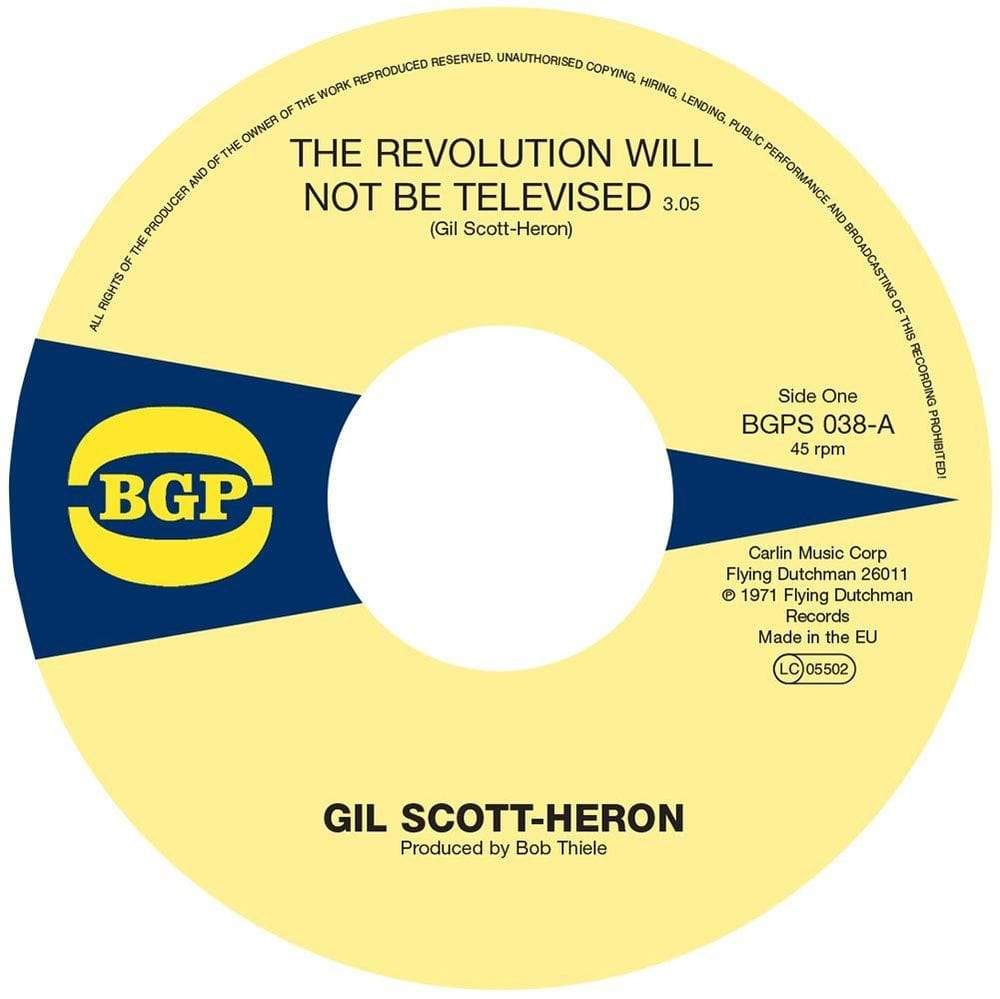 Gil Scott Heron The Revolution Will Not Be Televised B W Home Is Whe