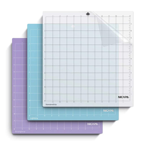 Cricut Light Grip Cutting Mat 8.5in x 12in, Reusable Cutting Mats for  Crafts, Use with Printer Paper, Vellum, Light Cardstock & More, Blue