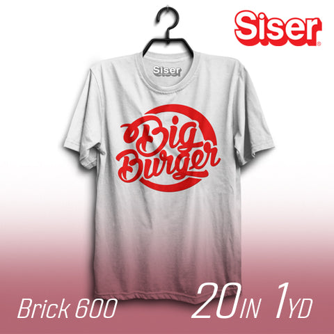 Siser Brick® 600 Heat Transfer Vinyl for T-Shirts 20 by Foot/Yard Roll(s)