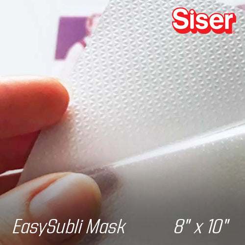 Siser EasySubli HTV - Printable Sublimation Heat Transfer Vinyl - 10 Sheets  of EasySubli (8.4x11) and 10 Sheets of EasySubli Mask (8x10)